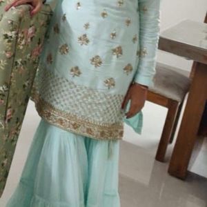 Sea Green Ethnic Dress