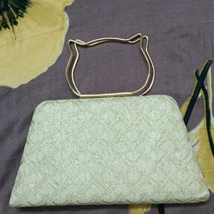 Cute Kitten Handle Clutch