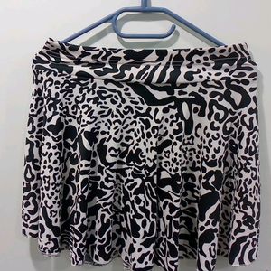 Cowprint Mini Skirt