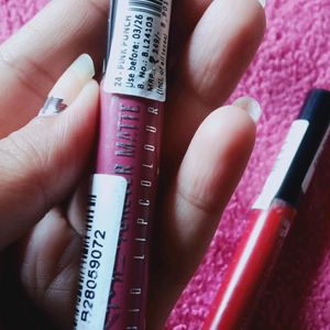 Lakme Pink Punch And Red Velvet Combo Lipstick