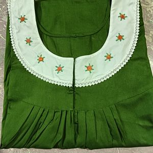 Hand Embroidary Nighty