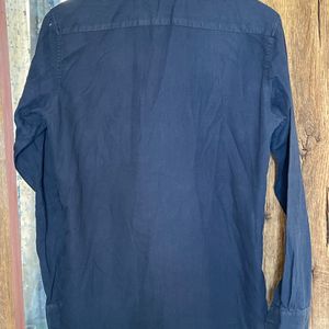 Trendy Navy Blue Shirt For Men