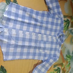 Blue Colour Check Shirt