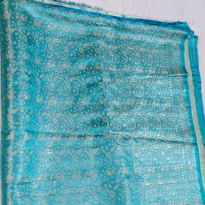 Festive Women Blue Art Silk Zari Embroidered Saree