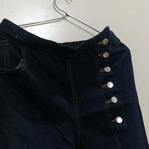 Wide Leg Dark Blue Jeans