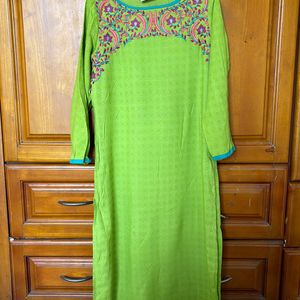 Parrot Green Kurta