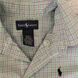 Ralph Lauren Checkered Shirt For 4-5 Yr Kid