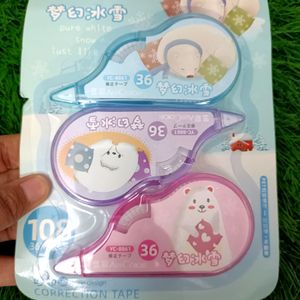 Set Of 3 Correction Tapes