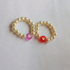 Pearl Ring Combo Of 2