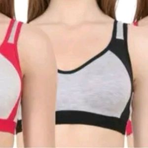 Women Sports Bra Pack Of 3