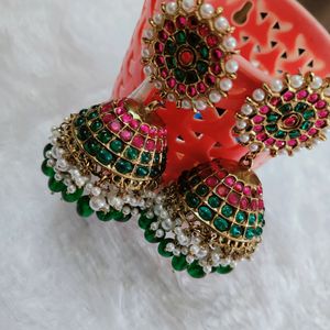 Beautiful Wedding Big Jhumkas