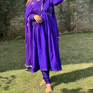 Purple Kurta Set