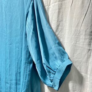 Light teal blue colour top, fresh piece with tags