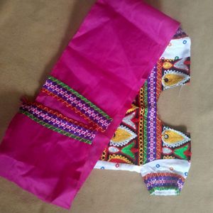 Beautiful Ghagra And Choli For 3-6 Month Baby Girl