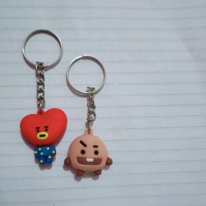 Tata And Shooky Keychain- BTS