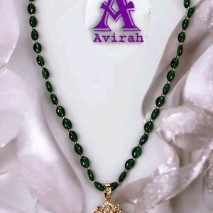 Beads Chain With CZ Stone Pendent