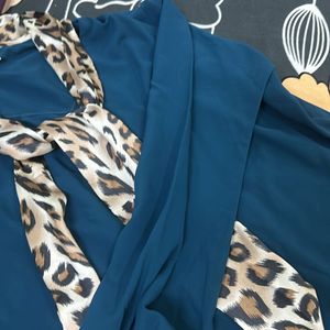 Partywear Teal Colour Top