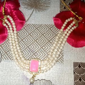 Pearl Jewellery Set Pink New 💕💕💕