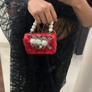 Chain & Pearls Cute Purse