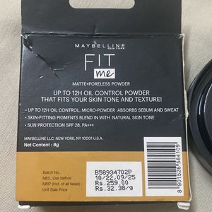 Maybelline Fit Me Matte+poreless Powder