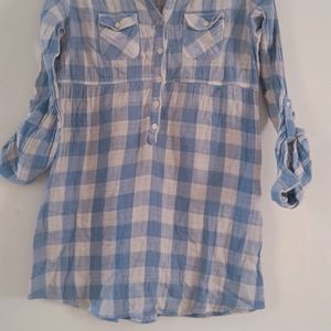 Button Up Top With Great Flare For Women