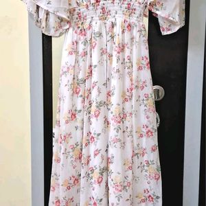 Floral Coquette Maxi Dress