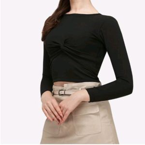 Casual Women Black Top