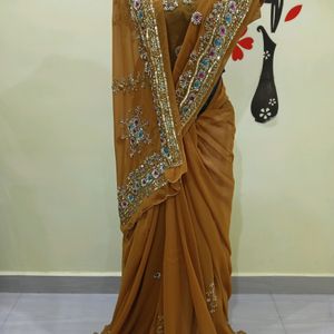 New Heavy Stone Work Saree