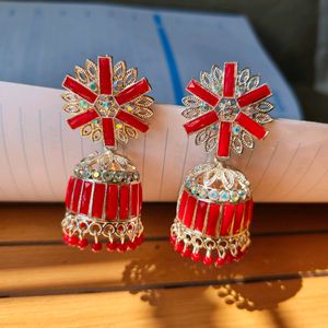 Red Jhumka