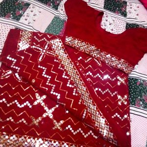 Beautiful Red KarvacouthSaree