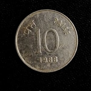 Rarest 10 Paise- 1988 - Foreign Mint Ottawa Canada