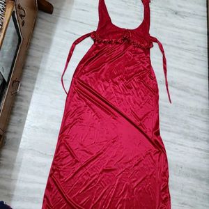 Maroon Night Dress