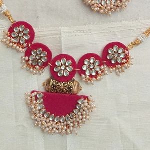 @150/-rs Rani Pink Choker Necklace