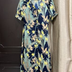 Printed Navy Blue Coloured Dress