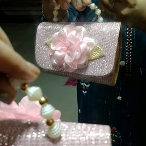 Faith Enterprises Casual Pink Clutch