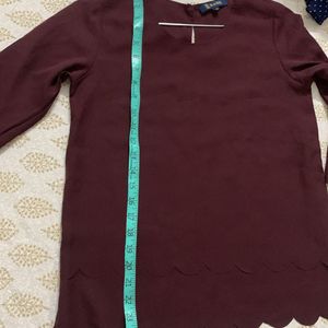 Dark Maroon Top