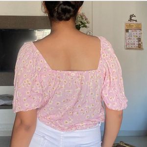 Baby Pink Pinteresty Crop Top