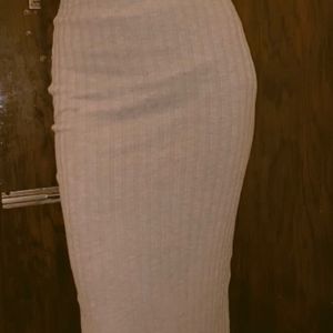 H&M Grey Midi Skirt