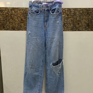 h&m wide leg jeans high waist