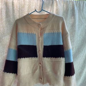 Cute Korean  Colour block Sweater