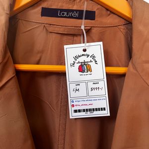 Korean Light Weight Long Peach Coat