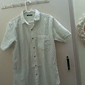 White And Dots Zudio Men Shirt