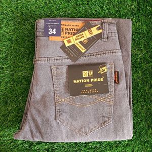 Men's Grey Denim Jeans