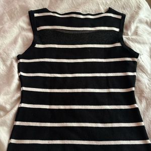 Black Striped Top