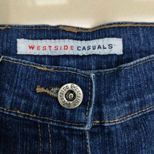 Westside Wide Leg Short Jeans For Women