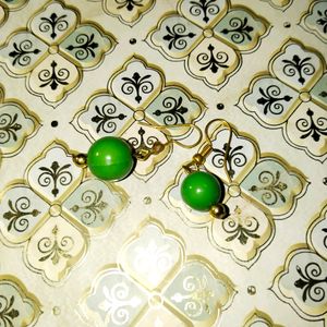 Green Earrings