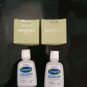 Pack Of 2 Cetaphil And Packof  Two Dot & Key Combo