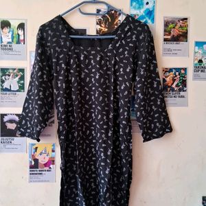 Black Short Kurta