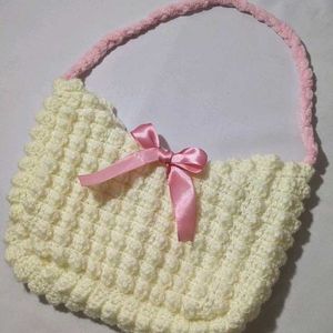 Crochet Popcorn Bag ♡