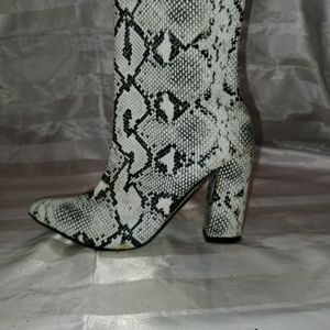 Snake Print Boots